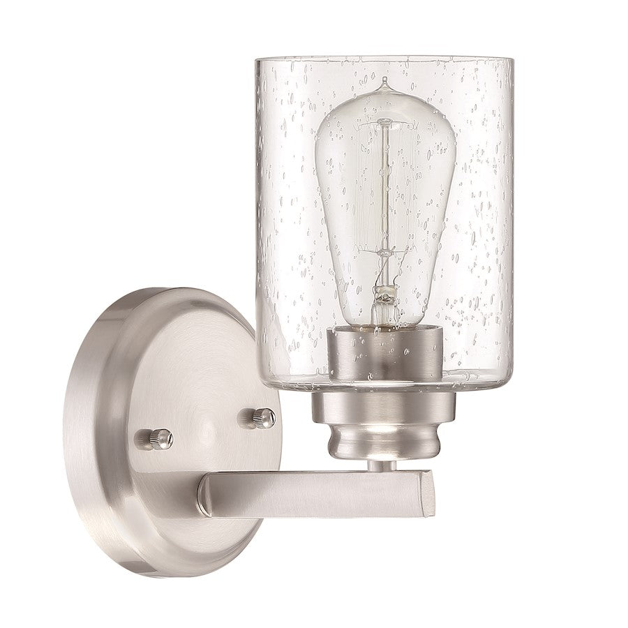 Craftmade Bolden 1 Light Wall Sconce, Brushed Polished Nickel - 50501-BNK