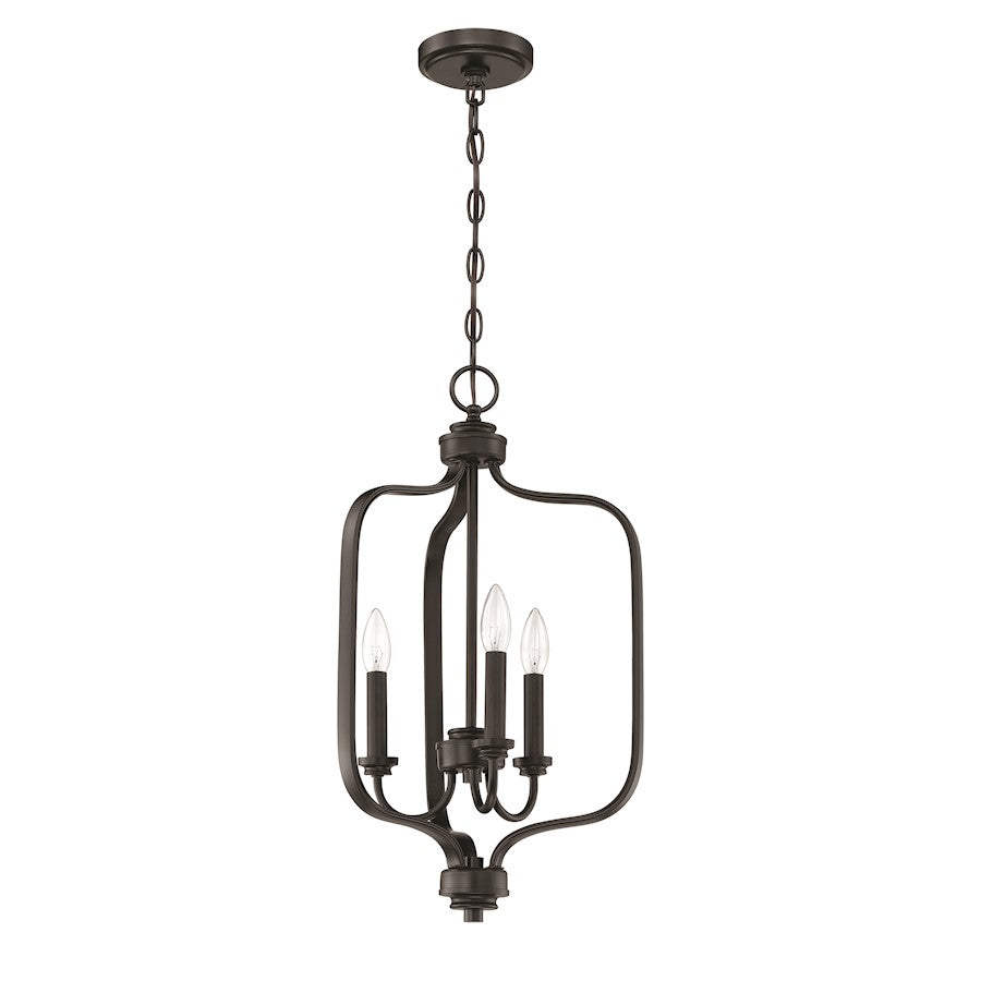 Craftmade Bolden 3 Light Foyer, Flat Black - 50533-FB