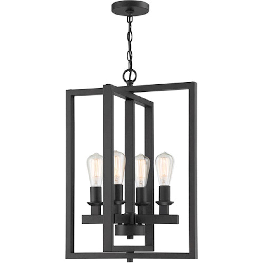 Craftmade Chicago 4 Light Foyer, Flat Black - 53134-FB