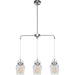 Craftmade Trystan 3 Light 6" Pendant, Brushed Polished Nickel/Clear - 53593-BNK