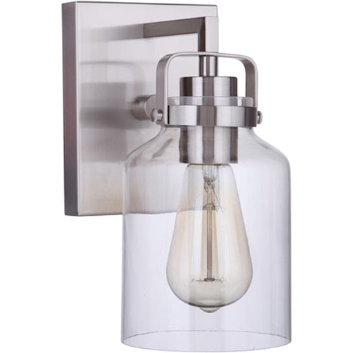 Craftmade Foxwood 1 Light Wall Sconce, Brushed Polished Nickel - 53601-BNK