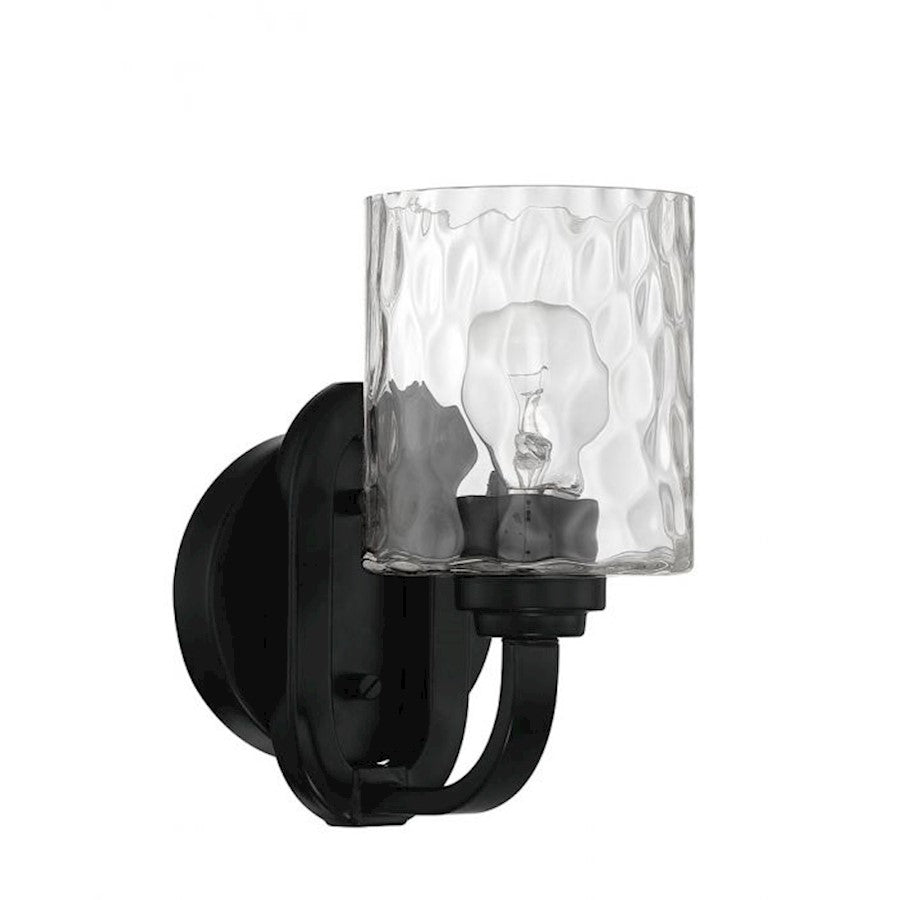 Craftmade Collins 1 Light Wall Sconce, Flat Black - 54261-FB