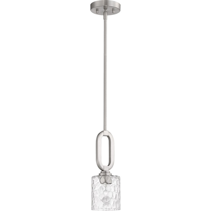 Craftmade Collins 1 Light Mini Pendant, Brushed Polished Nickel - 54291-BNK