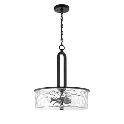 Craftmade Collins 3 Light Pendant, Flat Black - 54293-FB