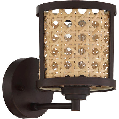 Craftmade Malaya 1 Light Wall Sconce, Aged Bronze Brushed - 54561-ABZ