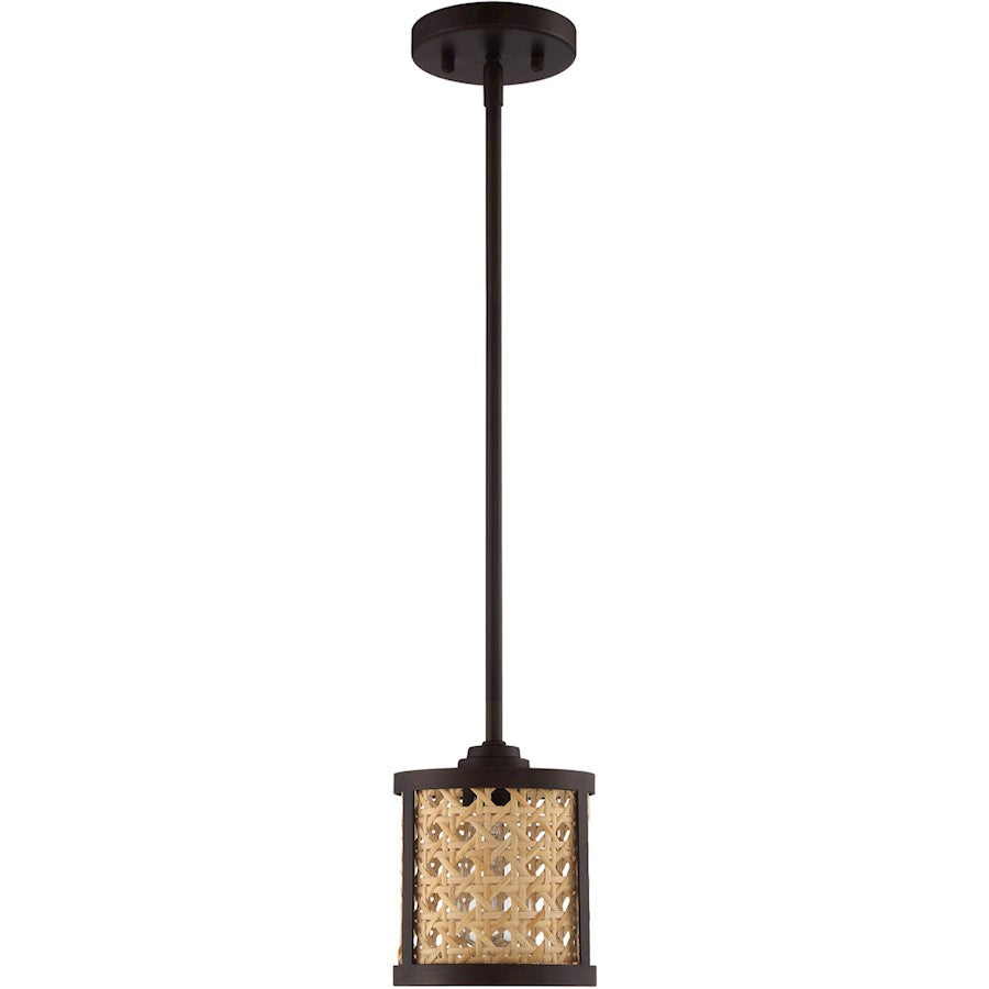 Craftmade Malaya 1 Light Mini Pendant, Aged Bronze Brushed - 54591-ABZ