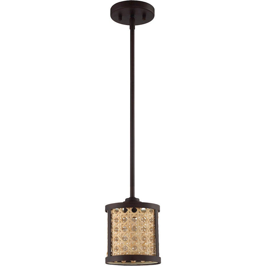 1 Light Mini Pendant, Aged Bronze Brushed