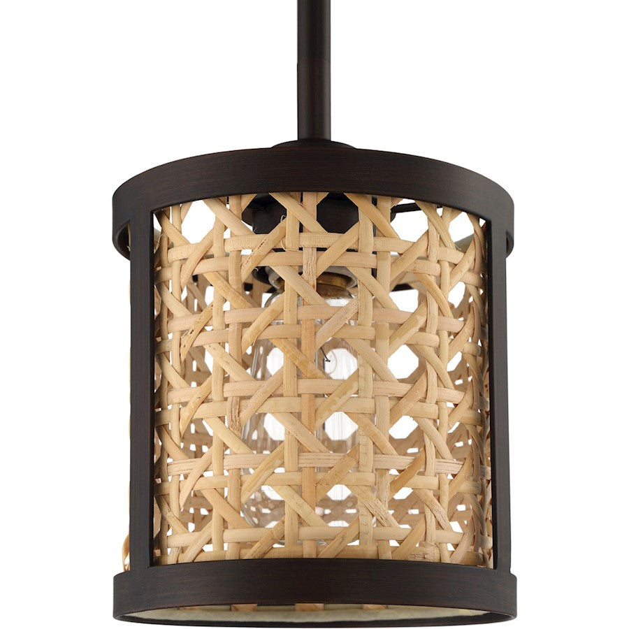 1 Light Mini Pendant, Aged Bronze Brushed