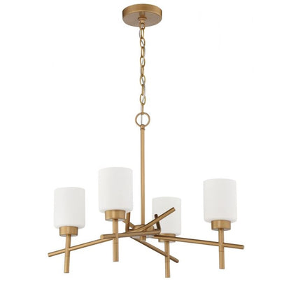 Craftmade Cadence 4 Light Chandelier, Soft Gold - 54624-SG