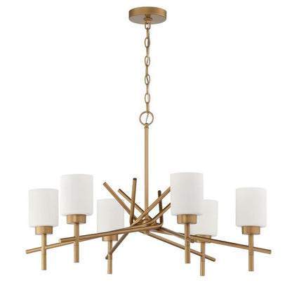 Craftmade Cadence 6 Light Chandelier, Soft Gold - 54626-SG