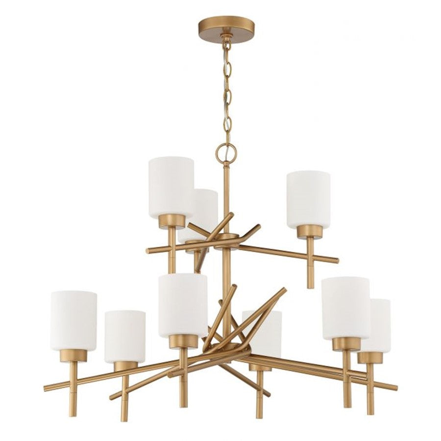 Craftmade Cadence 9 Light Chandelier, Soft Gold - 54629-SG