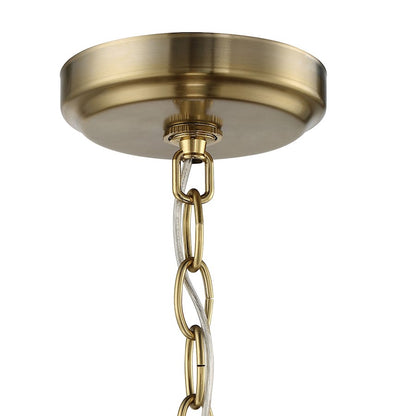 Stanza Chandelier, Polished Nickel