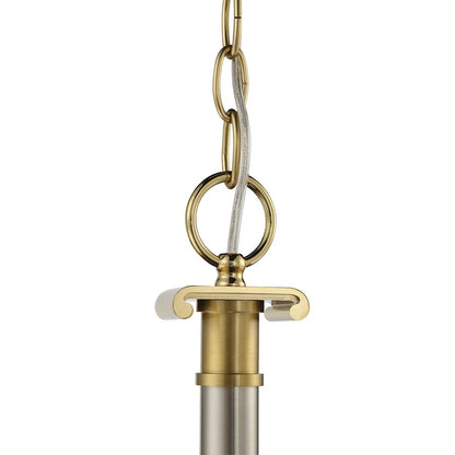 Stanza Chandelier, Polished Nickel