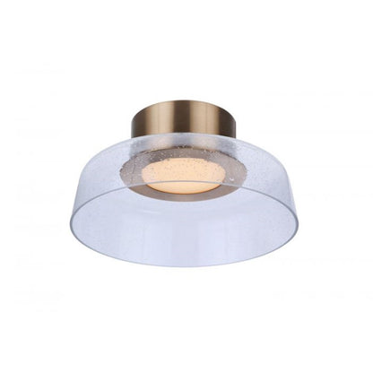 Craftmade Centric 12.5" LED Flush Mount, Satin Brass - 55181-SB-LED