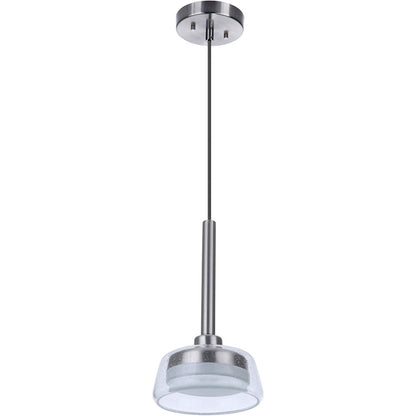 Craftmade Centric 7.5" LED Pendant, Brushed Polished Nickel - 55190-BNK-LED