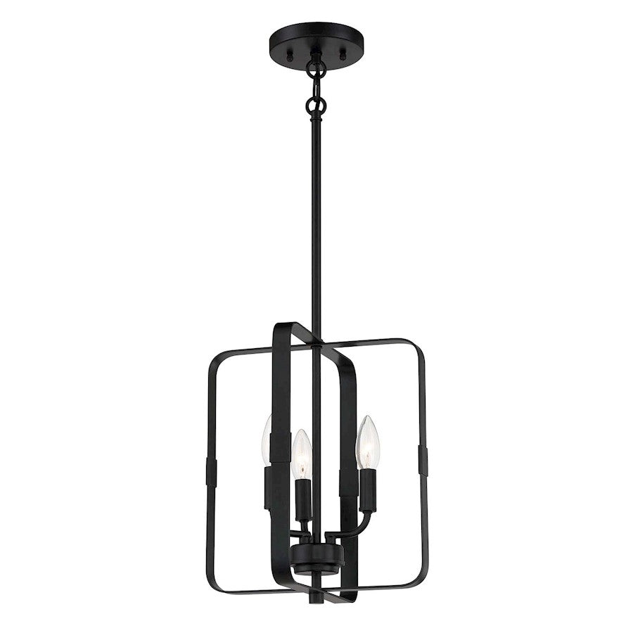 Craftmade Stowe 3 Light Foyer Pendant, Flat Black - 56033-FB