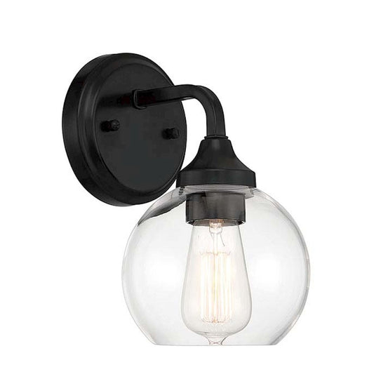 Craftmade Glenda 1 Light Wall Sconce, Flat Black - 56201-FB