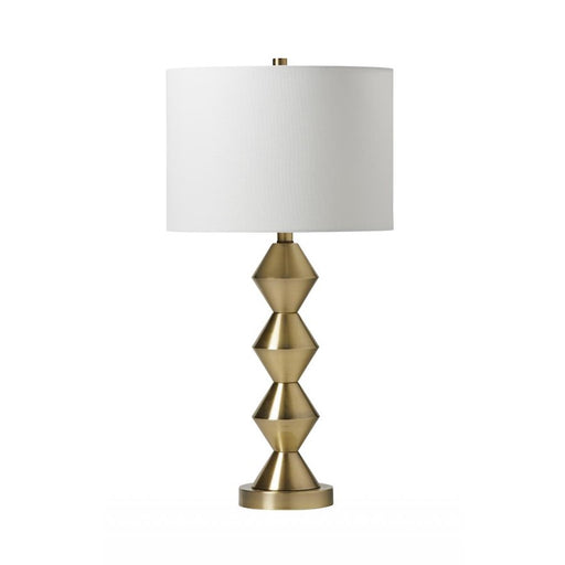 Craftmade 27" Table Lamp, Satin Brass/Off White Linen - 86244