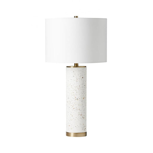 Craftmade 15" Table Lamp, Satin Brass/Off White Linen - 86248
