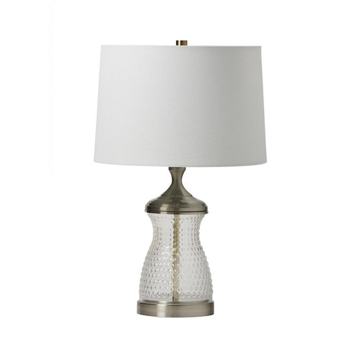 Craftmade 22" Table Lamp, Satin Brass/Off White Linen - 86250