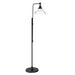 Craftmade 1 Light Floor Lamp, Flat Black/Clear - 86257