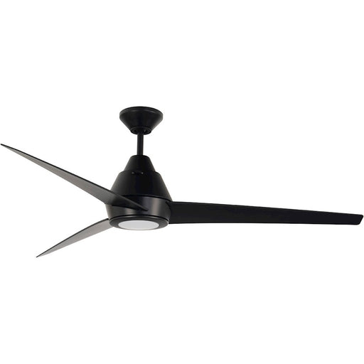 Craftmade 56" Acadian Ceiling Fan, Flat Black with Remote - ACA56FB3-UCI
