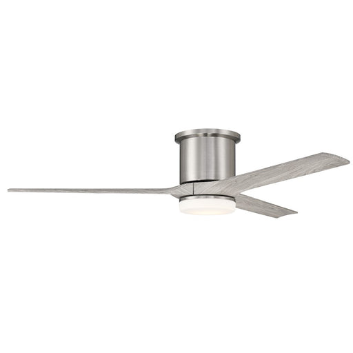 Craftmade 60" Burke Ceiling Fan, Nickel/Greywood Blades/Light kit - BRK60BNK3