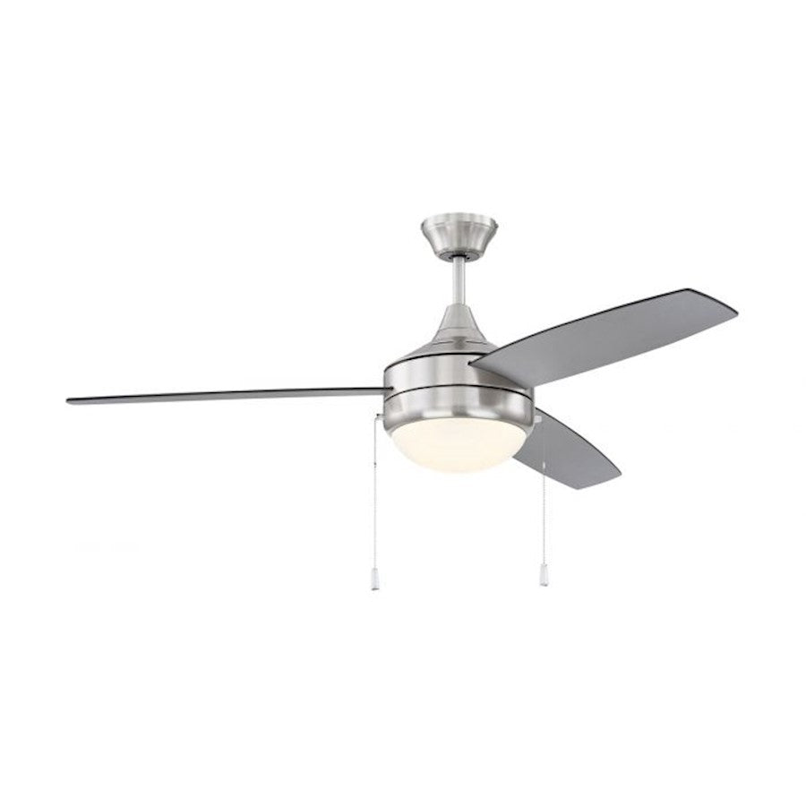 Craftmade Phaze 52" Fan with Light Kit, Nickel