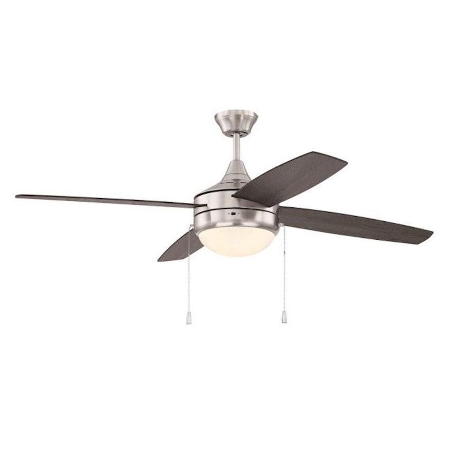 Craftmade Phaze 52" Fan with Light Kit, Nickel