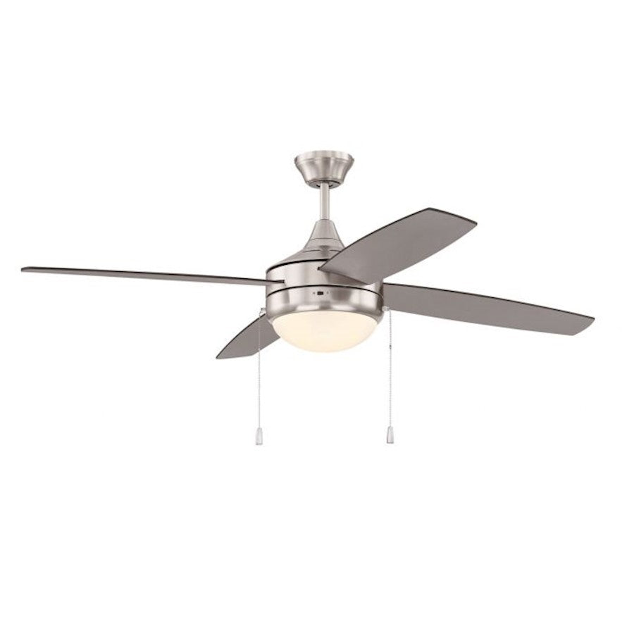 Craftmade Phaze 52" Fan with Light Kit, Nickel