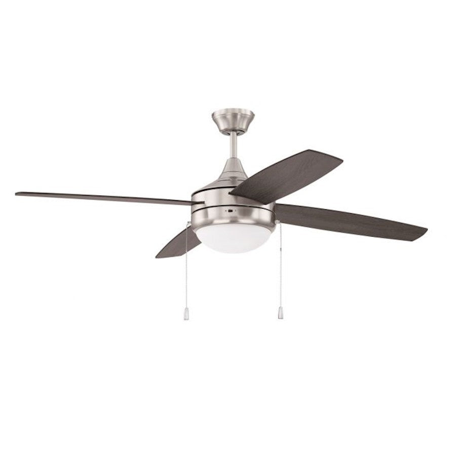 Craftmade Phaze 52" Fan with Light Kit, Nickel