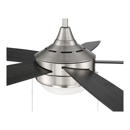 Craftmade Phaze 52" Fan with Light Kit, Nickel