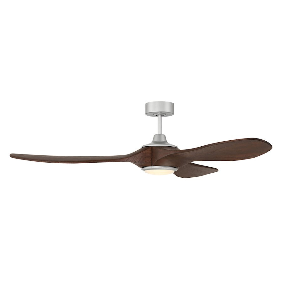 Craftmade Envy 60" Ceiling Fan, Painted Nickel/Walnut - EVY60PN3