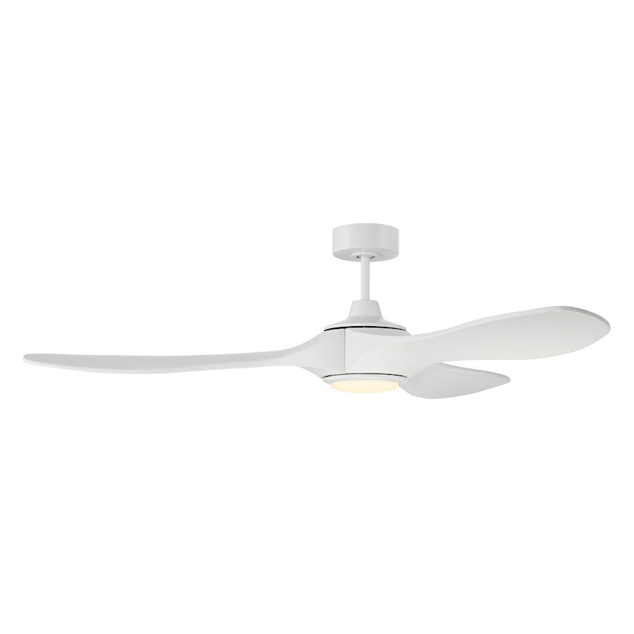 Craftmade Envy 60" Ceiling Fan, White/Walnut - EVY60W3