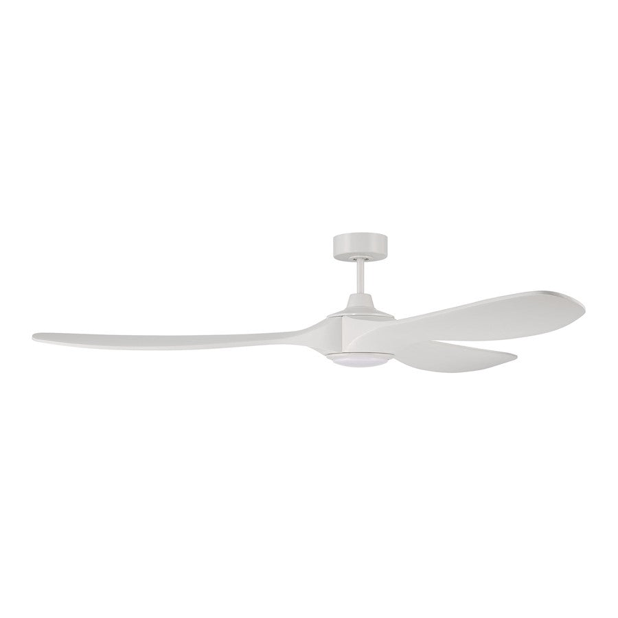 Craftmade Envy 72" Ceiling Fan, White/White - EVY72W3