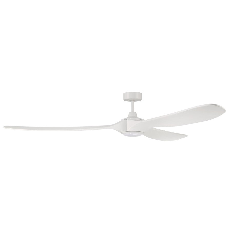 Craftmade Envy 84" Ceiling Fan, White/White - EVY84W3