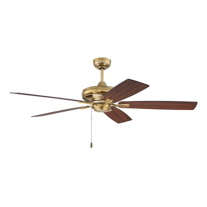Craftmade 52" Fortitude Ceiling Fan, Satin Brass - FOR52SB5