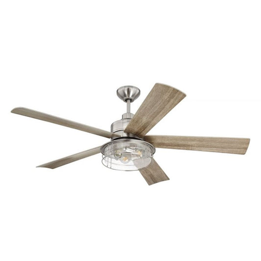 Craftmade 56" Garrick Ceiling Fan, Brushed Polished Nickel - GAR56BNK5