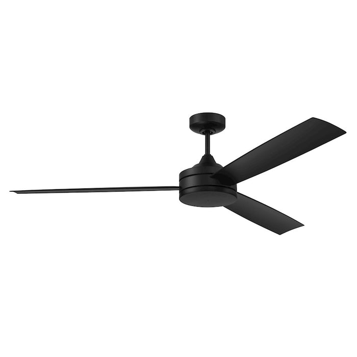 Craftmade Inspo 62" Ceiling Fan/Blades Included, Flat Black - INS62FB3