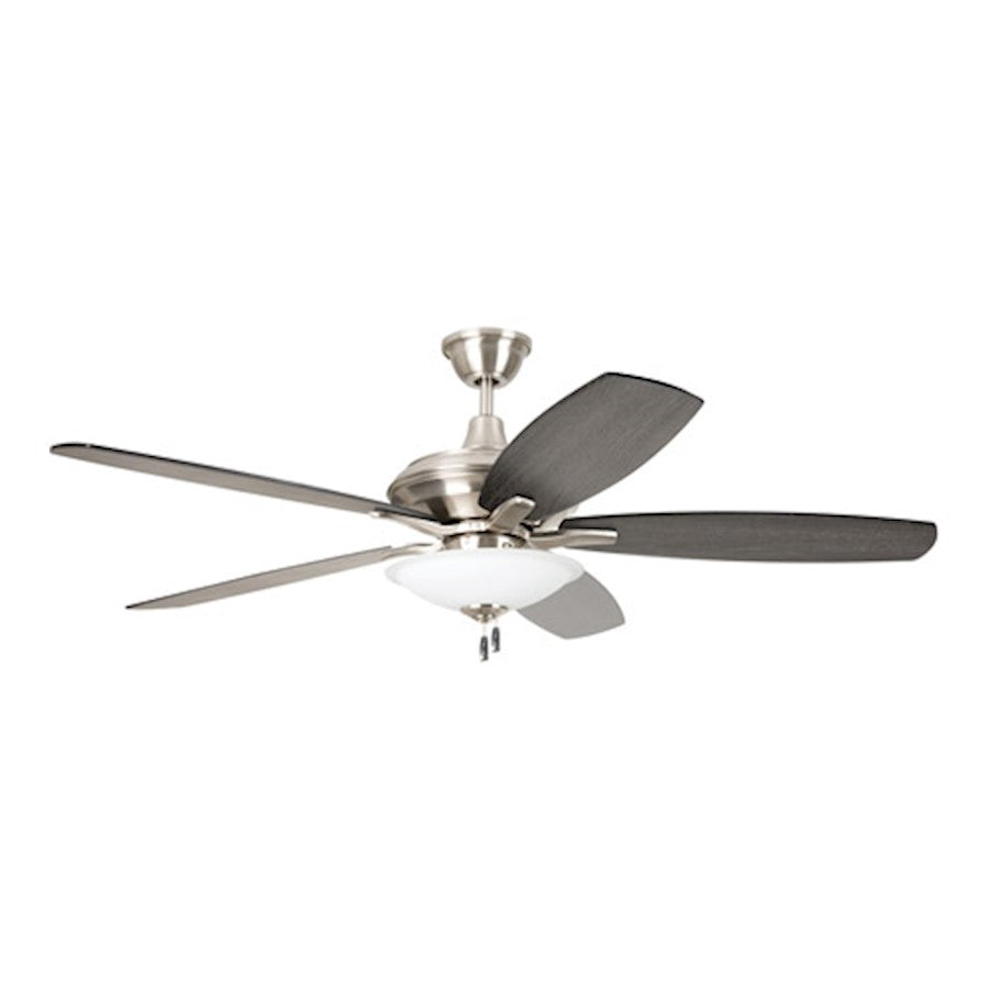 Craftmade 52" Jamison Ceiling Fan, Brushed Polished Nickel - JAM52BNK5-LED-FBGW