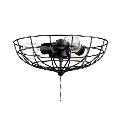 Craftmade Cage Bowl Light Kit, Flat Black - LK2801-FB-LED