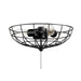 Craftmade Cage Bowl Light Kit, Flat Black - LK2801-FB-LED
