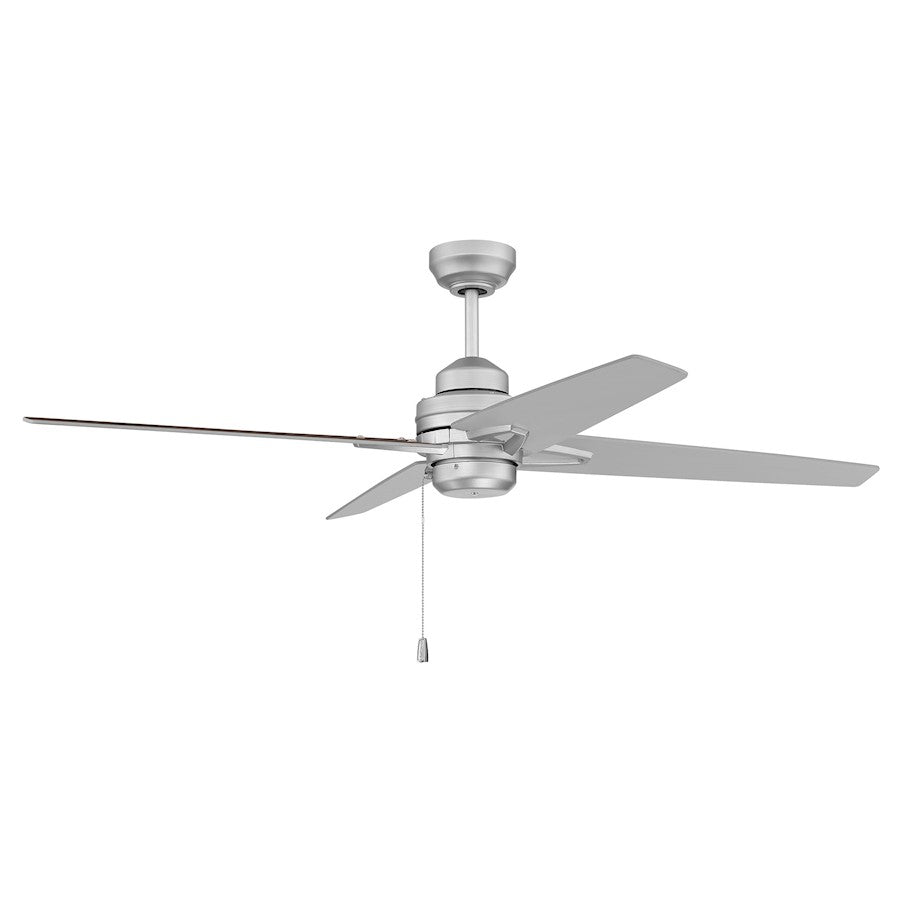 Craftmade Maddie 52" Ceiling Fan, Nickel/Greywood - MDE52PN4