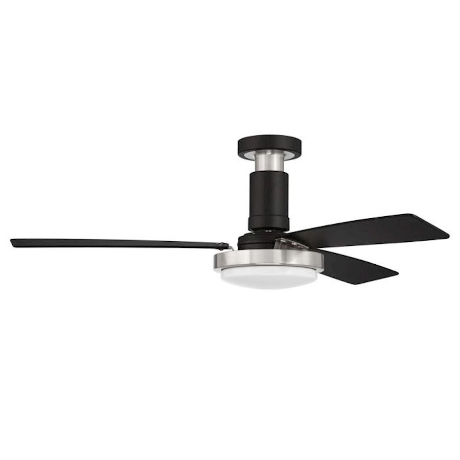 Craftmade Manning 52" Manning Ceiling Fan, Black/ Nickel - MNG52FBBNK3