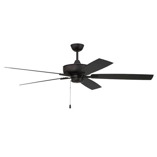 Craftmade Outdoor Super Pro 60" Ceiling Fan, Flat Black - OS60FB5