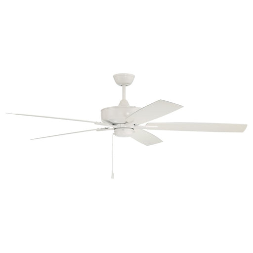 Craftmade Outdoor Super Pro 60" Ceiling Fan, White, White, White - OS60W5