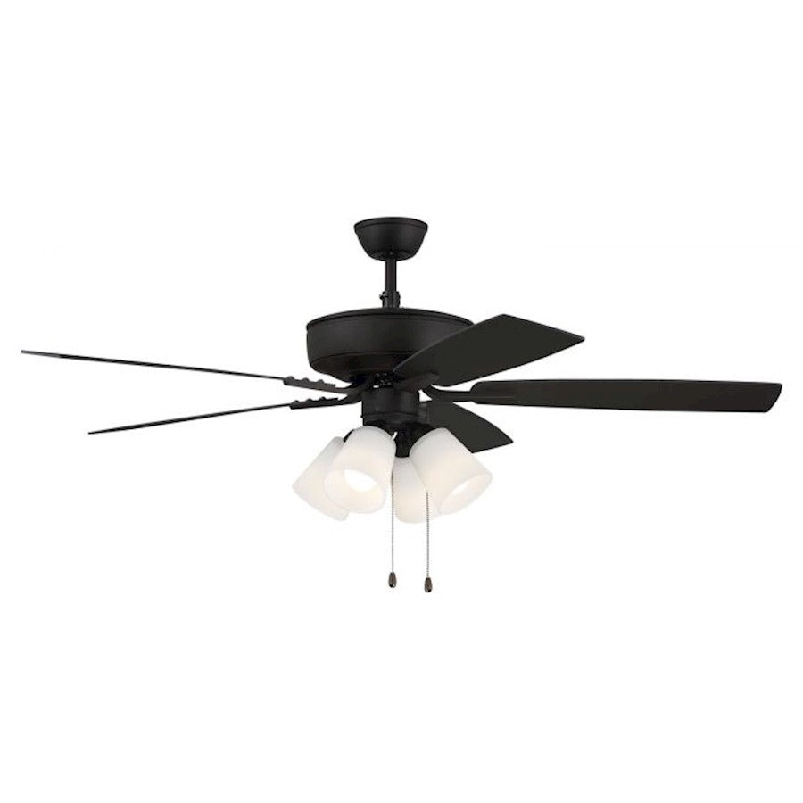 Craftmade Pro Plus 114 52" Fan With Blades, 4 Light Kit