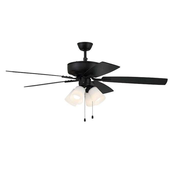 Craftmade Pro Plus 114 52" Fan With Blades, 4 Light Kit