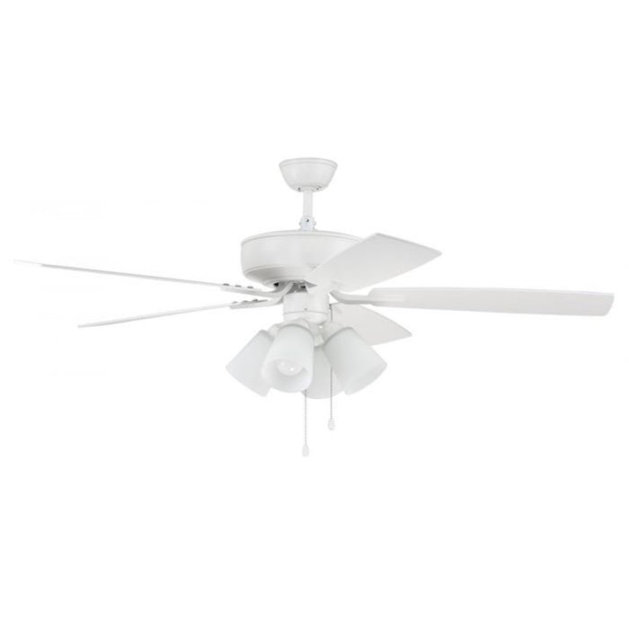Craftmade Pro Plus 114 52" Fan With Blades, 4 Light Kit