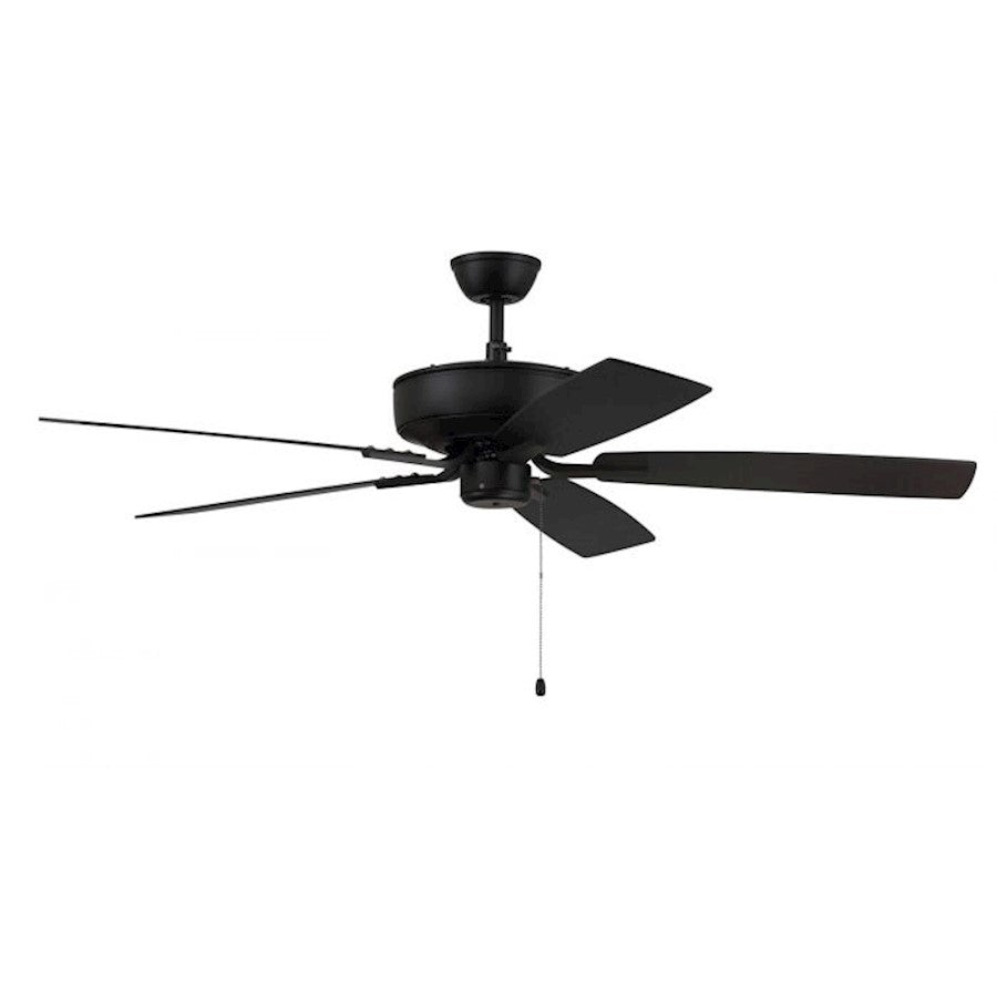 Craftmade Pro Plus 52" Fan with Blades, Flat Black - P52FB5-52FBGW